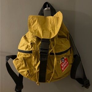 Baggu Yellow nylon Backpack